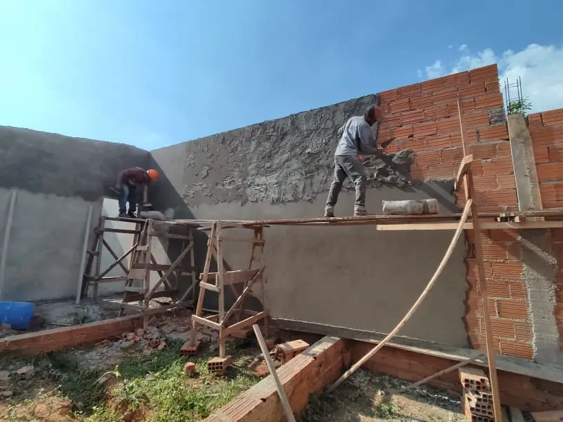 Edicula - Levantamento das paredes